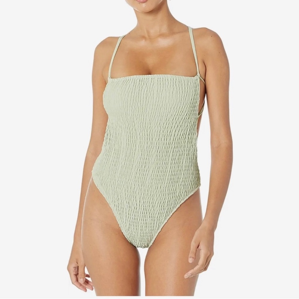 NWOT Charlie Holiday Shirred One Piece Swimsuit